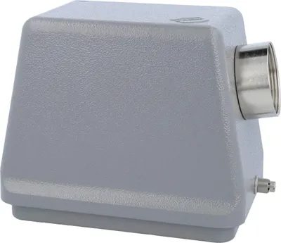 Productafbeelding van HARTING Han 48B, behuizing van tüll, hoge uitvoering, 1xPG29 zij-aansluiting, geschikt voor 1 klemband (onderkant), PG29 schroefdraad