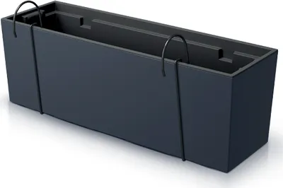 Produktbild von Prosperplast Urbi Case W Collection 58x18x19.5 Cm Blumentopf Schwarz  Schwarz One Size