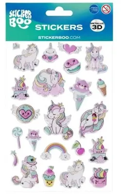 Produktbild von Aufkleber „Sticker BOO Einhorn“