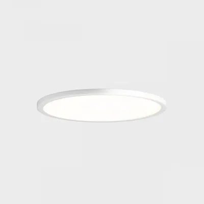 Image de KOHL LIGHTING DISC SLIM : luminaire encastré avec un diamètre de cadre de 145 mm, blanc, 12 W, IRC 80, 4000 K, non gradable