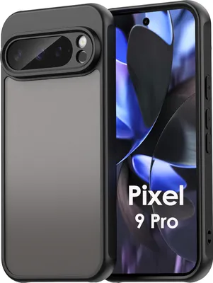 Produktbild von Handyhülle für Google Pixel 9 Pro Matt Stoßfest Schutzhülle Back cover in Schwarz