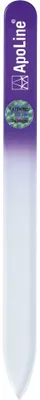Produktbild von ApoLine Nagelfeile Glas lila 9cm, 1 St. Feile