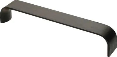 Obrázok produktu pre Nábytková Úchytka Čierna Matná Eloxovaná BA 160 mm Kuchynská Úchytka