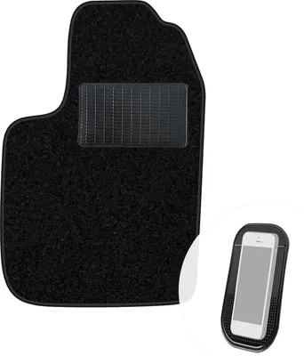 Produktbild von moto-MOLTICO Fahrer Fußmatte Auto Velours Fahrerseite Autoteppiche Schwarz Fahrermatte 1-teilig passend für Renault Scenic I 1996-2003