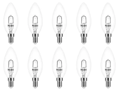 Produktbild von Modee E14 Halogen Kerzenlampe 42W 624lm 2700K Warmweiß Dimmbar 10 Stück