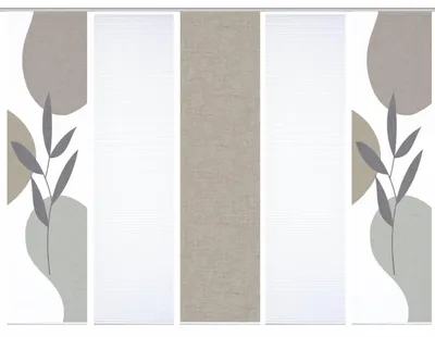 Produktbild von 84074 FRONDA Schiebegardine, recyceltem Polyester 245x60 cm
