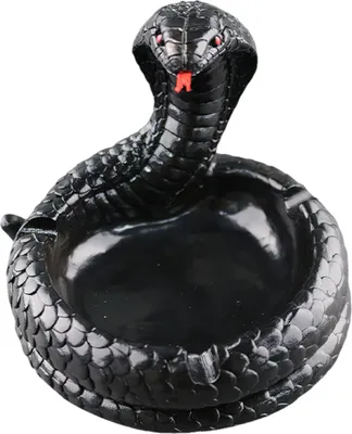 Produktbild von Schlangenaschenbecher, Kunstharz, Beistelltisch, künstlerischer Schlangenaschenbecher, Reptilienliebhaber, Geschenk zum Jahr der Schlange, Heimbüro-Dekor