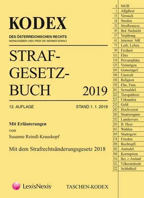 Produktbild von Taschen-Kodex Strafgesetzbuch 2019: mit Erläuterungen