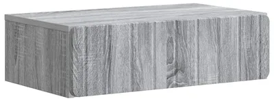 Image de vidaXL Table d'appoint murale Gris Sonoma 59 x 34,5 x 17 cm