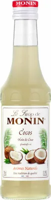 Produktbild von Monin Kaffee-Sirup Kokosnuss (250ml Flasche)