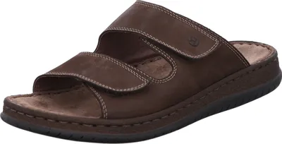 Produktbild von Rohde Herren Pantoletten Clogs Leder Klettverschluss Alassio 6240, Größe:44 EU, Farbe:Braun