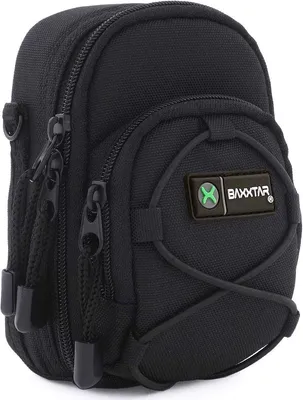 Kompakte schwarze Kameratasche für Digitalkameras - geeignet für Coolpix, Lumix, PowerShot und Tough Series