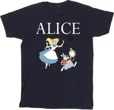 Produktbild von Disney - "Alice In Wonderland Follow The Rabbit" T-Shirt für Herren BI10498 (L) (Marineblau)