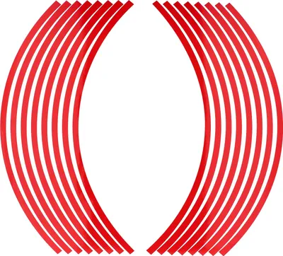 Produktbild von Racing Felgenband Rot, Aufkleber für Felgenflanke
