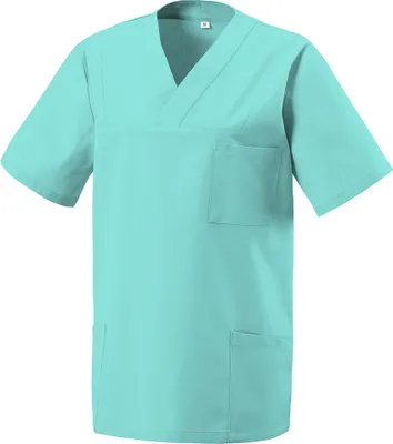 Produktbild von Medizinischer Schlupf-Kasack, Uni, kurzarm, V-Ausschnitt, für Klinik, Pflege, Praxis
