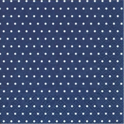 Produktbild von Servietten 33x33 cm - Mini Dots dark blue