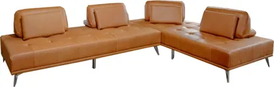 Produktbild von KAWOLA Sofa WIOLO Ecksofa Leder cognac