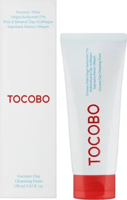 Produktbild von TOCOBO TOCOBO Coconut Clay Cleansing Foam, 150 ml