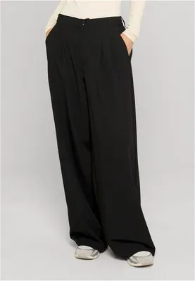 Obrázok produktu pre Dámske nohavice Urban Classics Ladies Ultra Wide Pleat-Front Pants black - 29