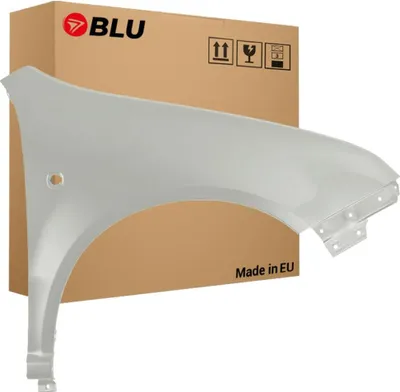 Zdjęcie produktu dla BLU Błotnik Premium pasujący do Skoda Fabia I (6Y) LF7T Prawy Srebrny DiamantSilber | 1999-2007 | Przedni Przód | Lakierowany | Gotowy do montażu | Ocynk