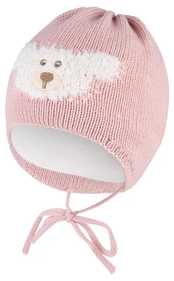Produktbild von Sterntaler Strickmütze für Babys und Kinder, warm gefüttert mit Bärenmotiv