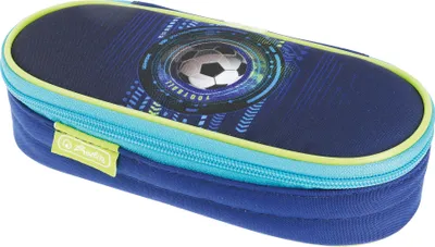 Produktbild von Herlitz 50038893, Weiches Federmäppchen, Polyester, Blau, Grün, Abbildung, Reißverschluss, Junge
