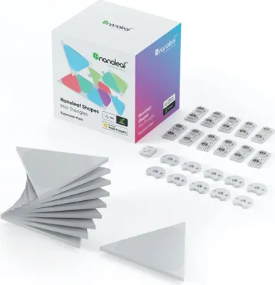 Zdjęcie produktu dla Nanoleaf NL48-1101TW-10PK, Inteligentny panel, Wi-Fi, Czarny, 10 szt.
