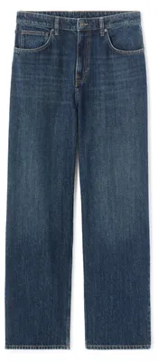 Produktbild von Celio Herren Baggy Jeans mit weitem Bein, US-Größe 38, aus 100 % Baumwolle, in dunkler Farbe