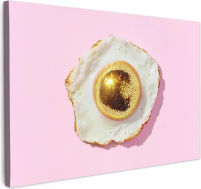 Produktbild von Leinwand Bilder 60x40 cm - Disco - Ei - Rosa, Wandbilder, Wanddeko Wohnzimmer, Bild