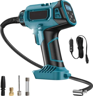 Obrázek produktu pro Bezdrátová nafukovací pumpa, digitální displej, vysoký výkon, bez baterií