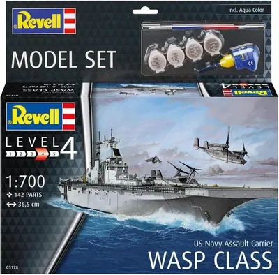 Immagine prodotto di Revell Model Set US Navy Assault Carrier WASP Class 1:700