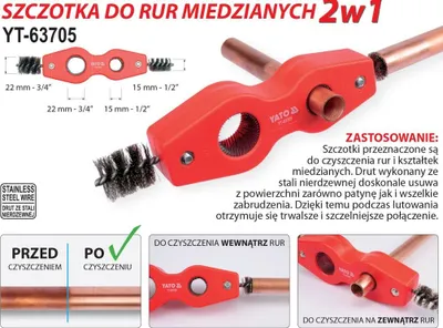 Produktbild von YATO Reinigungsbürste YT-63705 15mm 22mm