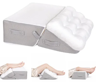 Beinhochlager-Kissen 2-in-1, verstellbar, 30D Memoryschaum
