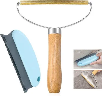 Produktbild von Famanu Tragbarer Fusselentferner – Teppichschaber und Bürste in einem