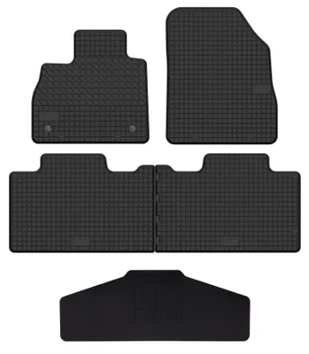 Immagine prodotto di Tappetini in gomma con tunnel neri per Renault Espace V 2015-2021 Set 5 pezzi