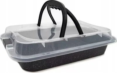 Obrázek produktu pro Plech pečicí 36x25cm nepřilnavý s poklopem MEYERHOFF