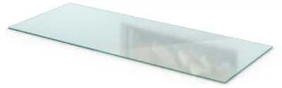Produktbild von Kaminplatte Glas – Hitzeschutzplatte – Glasbodenplatte 125x50 cm – für Kaminofen – Funkenschutzplatte – ESG Sicherheitsglas – Milchglas-Optik – Dunkelgraphit