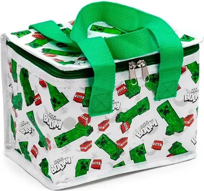 Immagine prodotto di Borsa termica - Minecraft Creeper & TNT - 17 x 20 x 13 cm