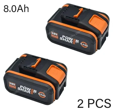 Obrázek produktu pro Náhradní lithium-iontová baterie 20V – WA3553 – kapacita 2×8Ah (8000mAh) – kompatibilní s modely WA3551, WX176, WX550, WX386, WX373, WX290, WX800, WU268