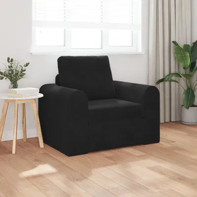 Produktbild von Boden Schlafsofa 2-in-1 Schwarz 98x71x83 cm Velvet, Schlafsofas DesignMöbel Neu