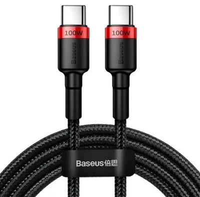 Produktbild von Baseus CATKLF-AL91, 2 m, USB C, USB C, Schwarz