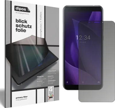 Produktbild von Blickschutzfolie für Sharp Aquos V matt Schutzfolie Folie Display Schutz dipos