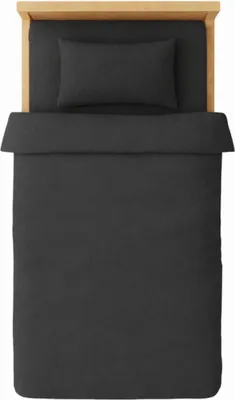 Produktbild von Jersey Kinder Bettwäsche 100x135cm Hautfreundlich Atmungsaktiv Baumwolle Grau