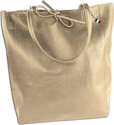 Produktbild von Tasche taupe dunkelbeige Florence Shopper Leder OTM107N