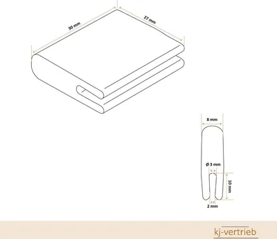 Produktbild von Belüftungsclips / Deckelclips für Biotonne / Restmühltonne, Anzahl:2 Stück