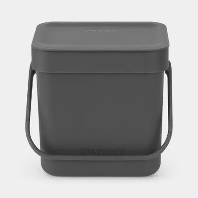 Zdjęcie produktu dla Brabantia 209888, Czarny, Plastik, Kosz, Monochromatyczny, Wewnętrzna, Prostokątny