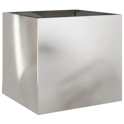 Obrázek produktu pro vidaXL Stříbrný květináč 42x40x39 cm z nerezové oceli