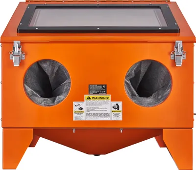 Produktbild von SucceBuy 40 Gallonen Sandstrahlkabine, 40-120 PSI tragbare Tisch-Sandstrahlkabine, Hochleistungs-Sandstrahler aus Stahl mit Strahlpistole und 4 Keramikdüsen zum Entfernen von Farbe, Flecken und Rost