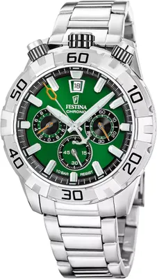 Immagine prodotto di Festina F20743/2 Orologio da uomo Bullhead verde con bracciale in acciaio