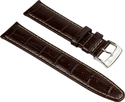 Produktbild von Festina Ersatzband Uhrenarmband Leder Band 21mm Dunkelbraun in Kroko-Optik für F16372/2
